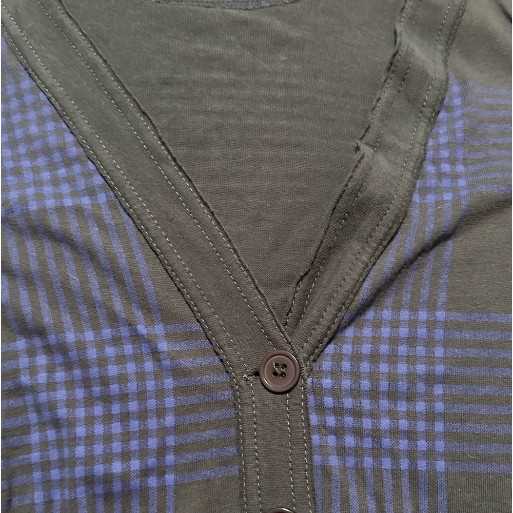 Hurley Purple and Grey Long Sleeve Button Up Cardigan Size Small - Picture 4 of 7